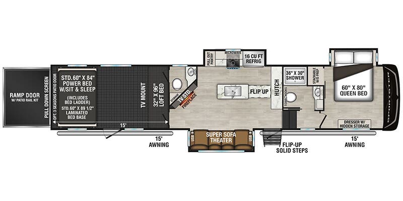 Sportster 3915X floorplan