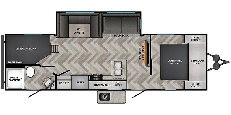 Zinger 270BH floorplan
