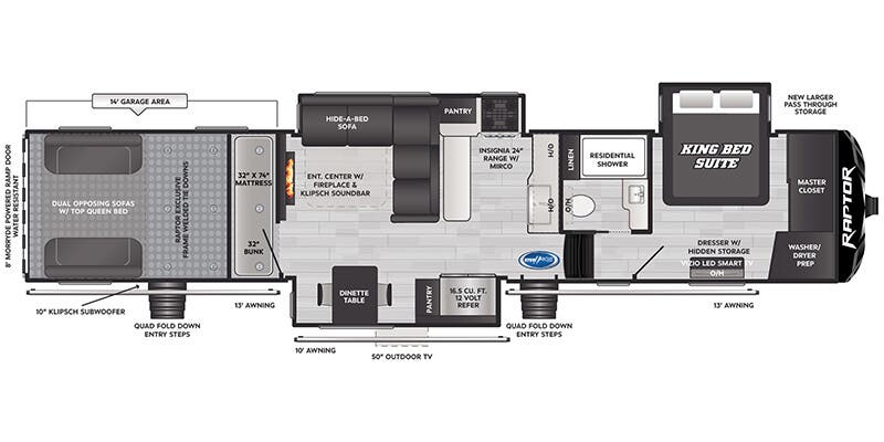 Raptor 441 floorplan