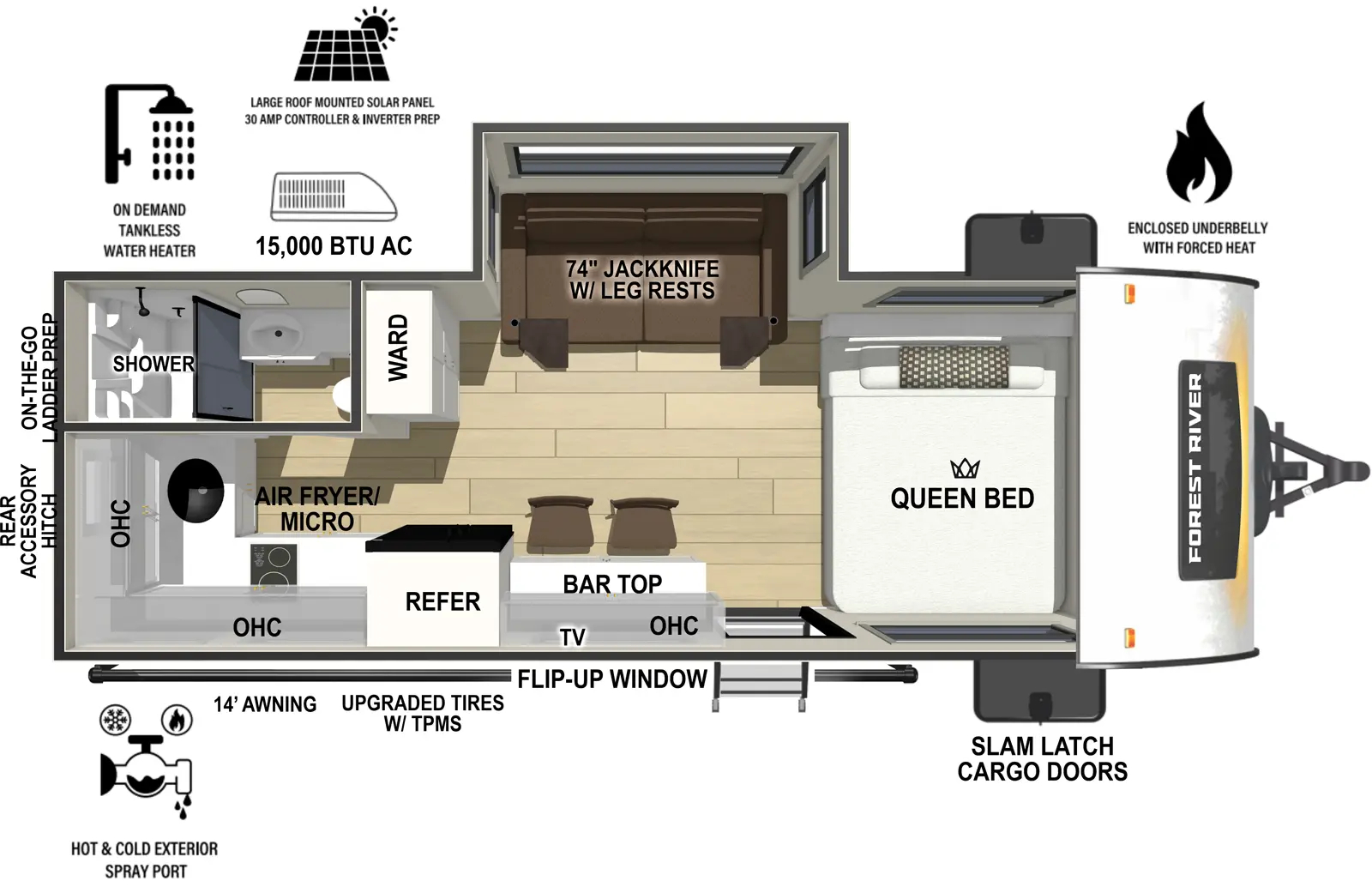 R-POD 185 floorplan