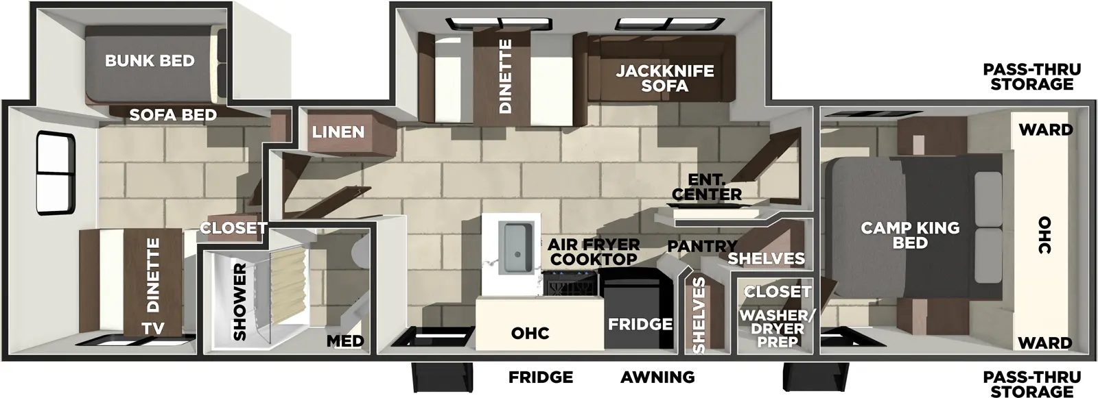 Thrive 26FKD floorplan