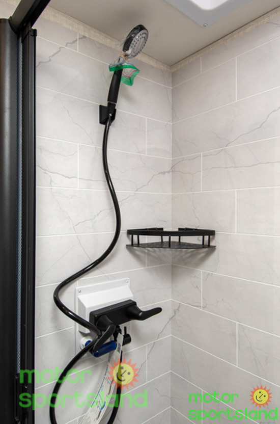 Overland 240TKR — shower