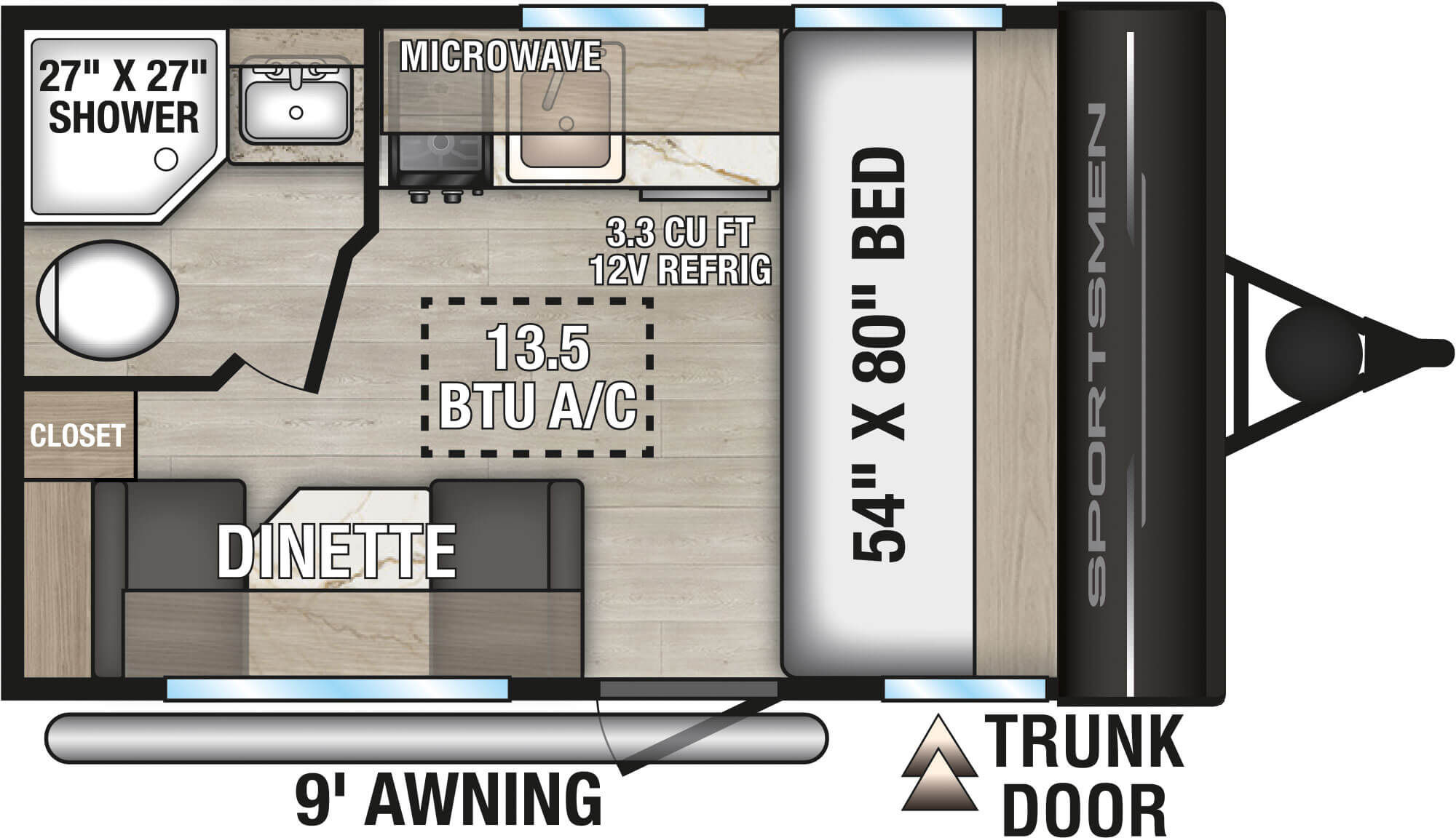 Sportsmen 130RD floorplan