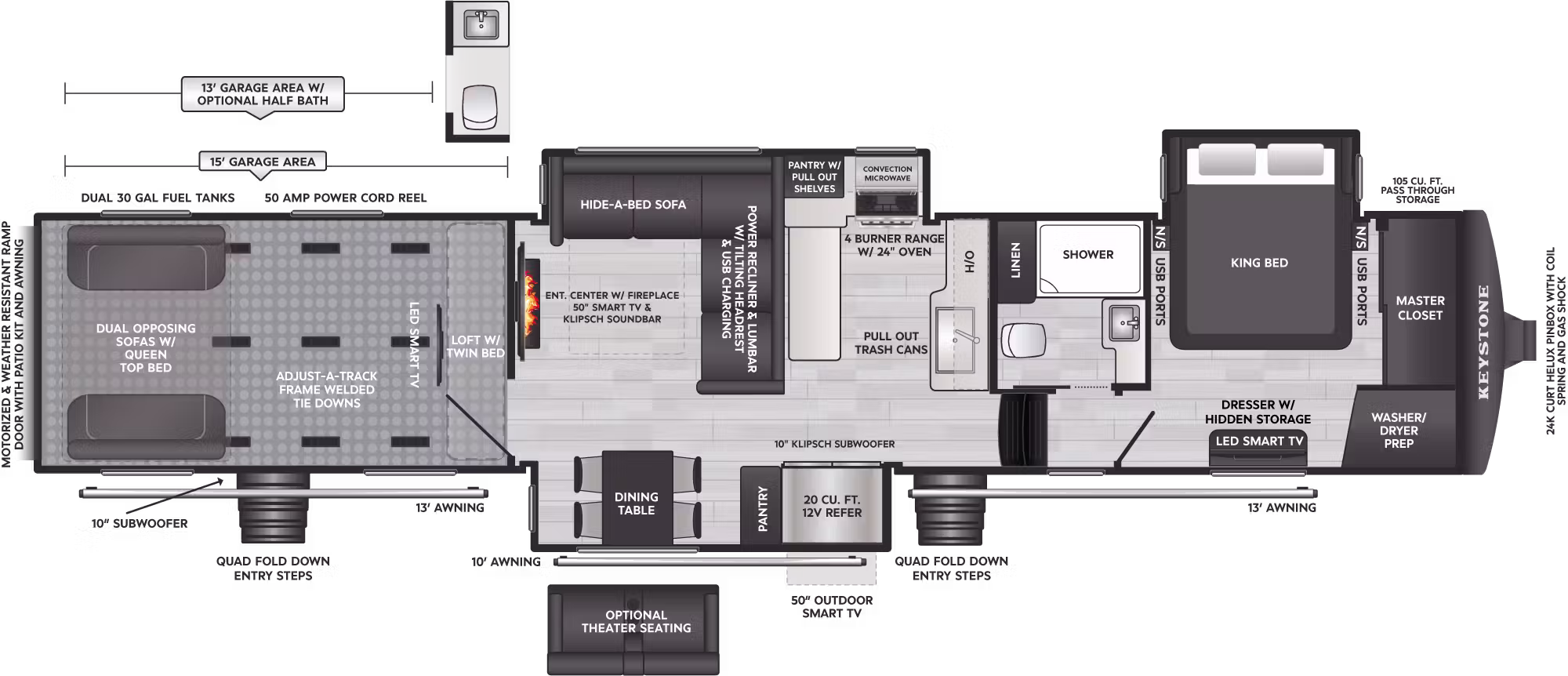 Raptor 441 floorplan
