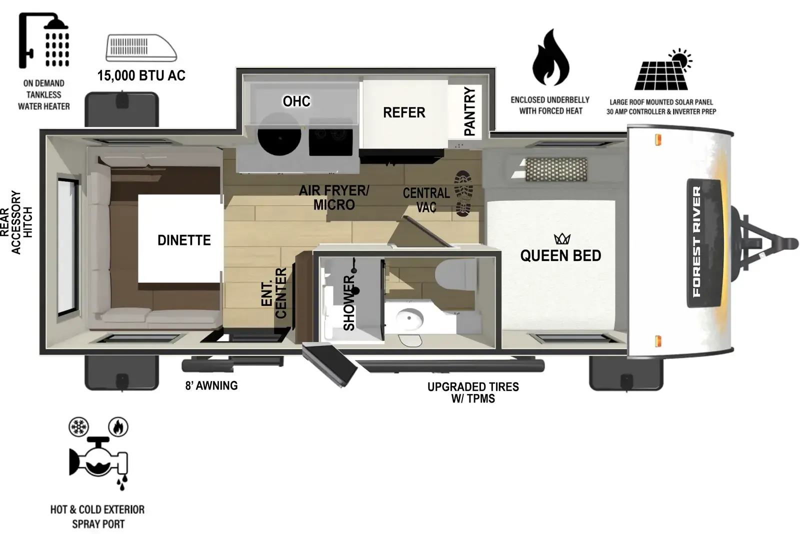 R-POD 190 floorplan