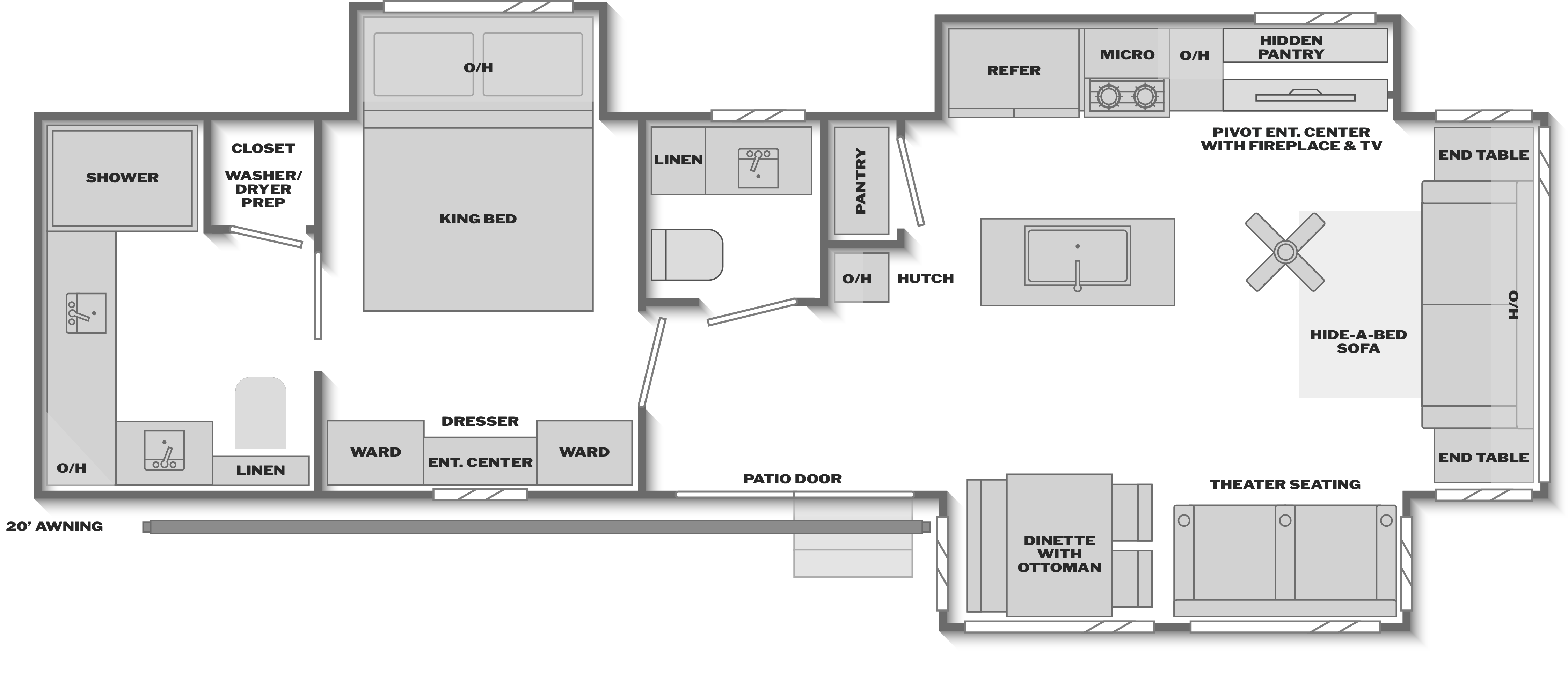 Hampton 372FDB floorplan