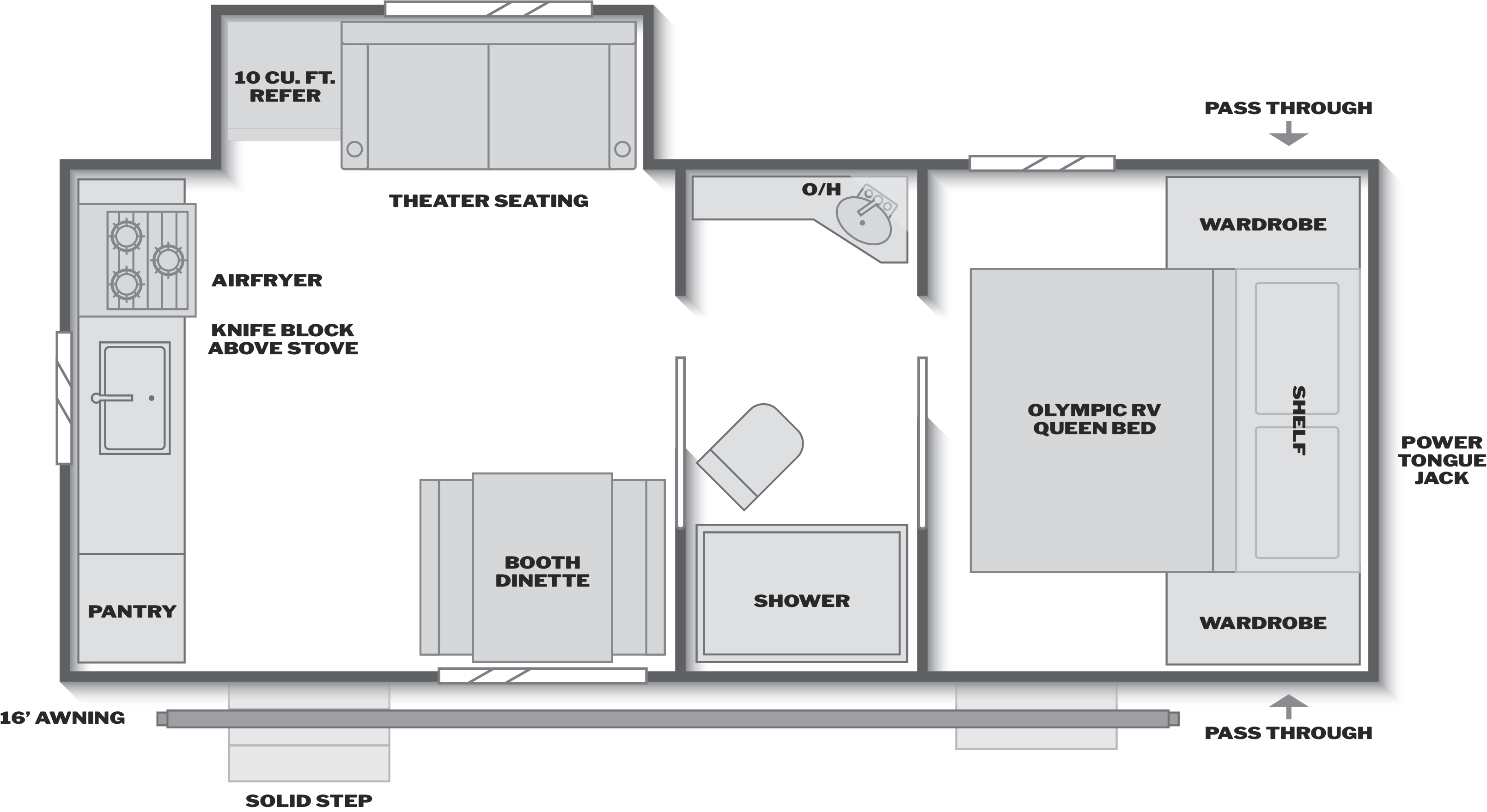 Hideout 212RKS floorplan