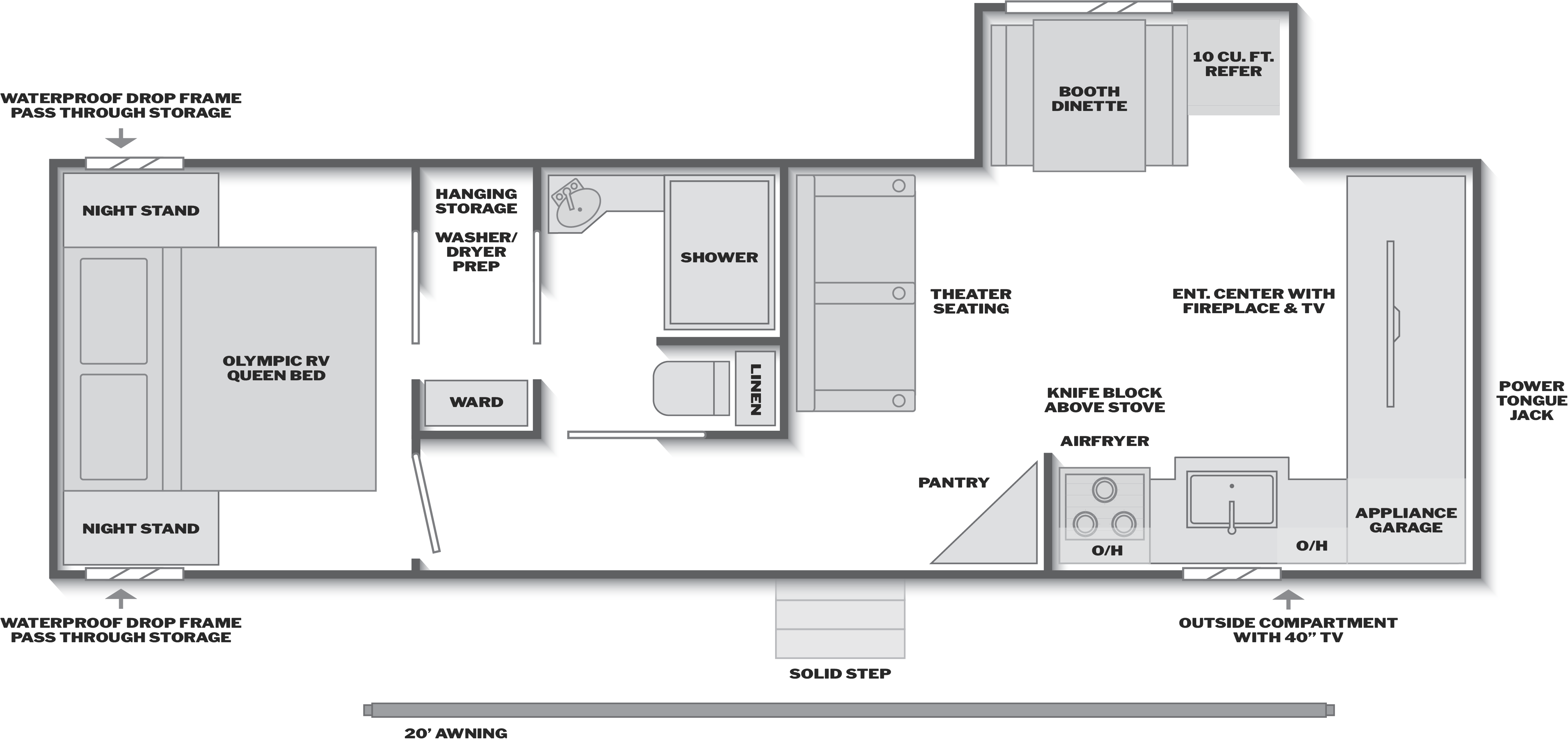 Hideout Max 29HAVEN floorplan