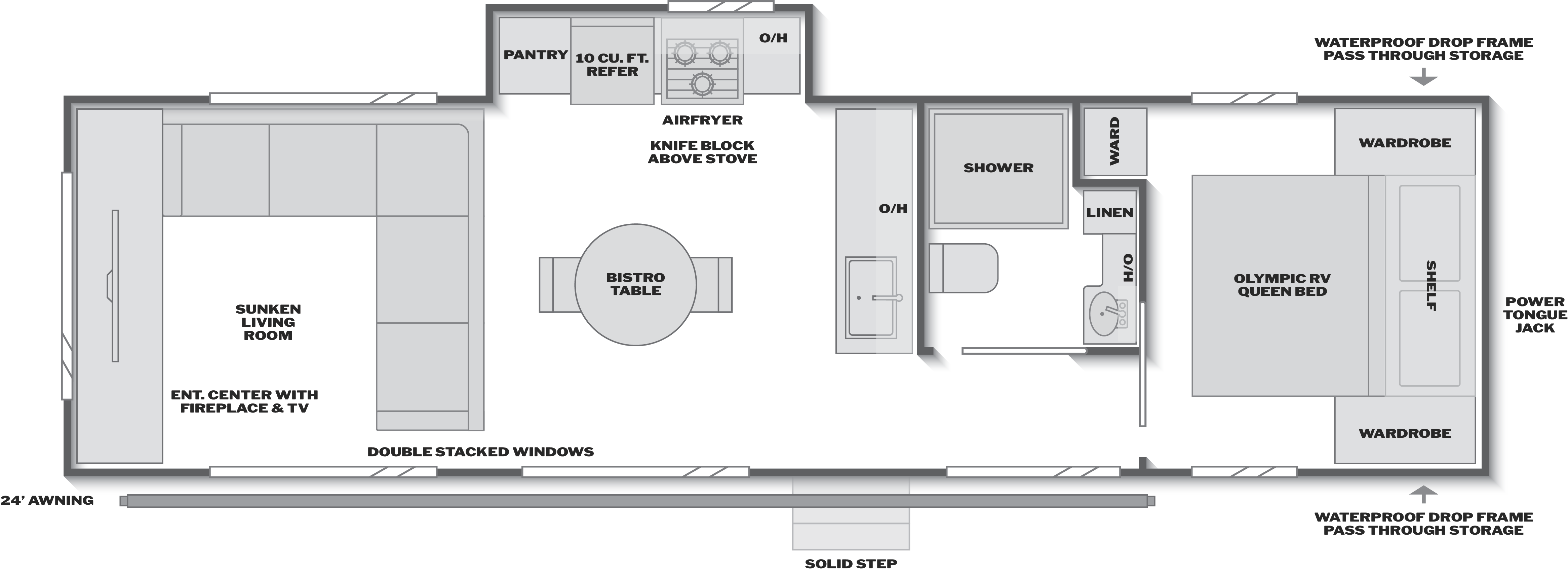 Hideout Max 31SUNROOM floorplan