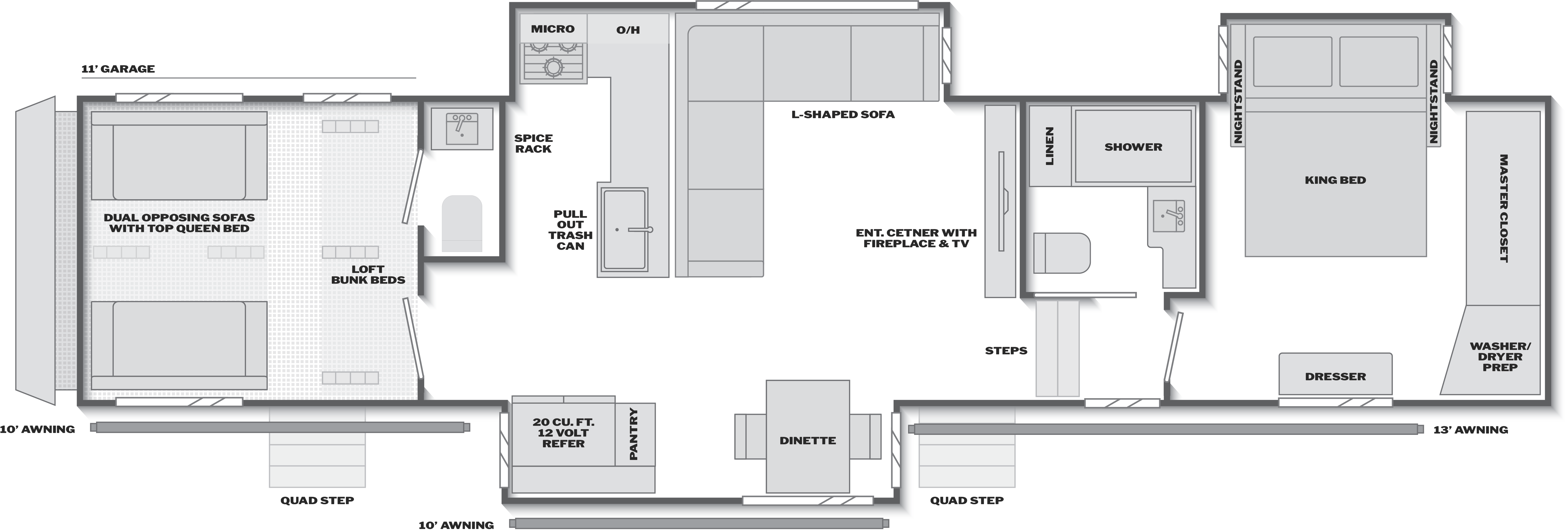 Raptor 380 floorplan