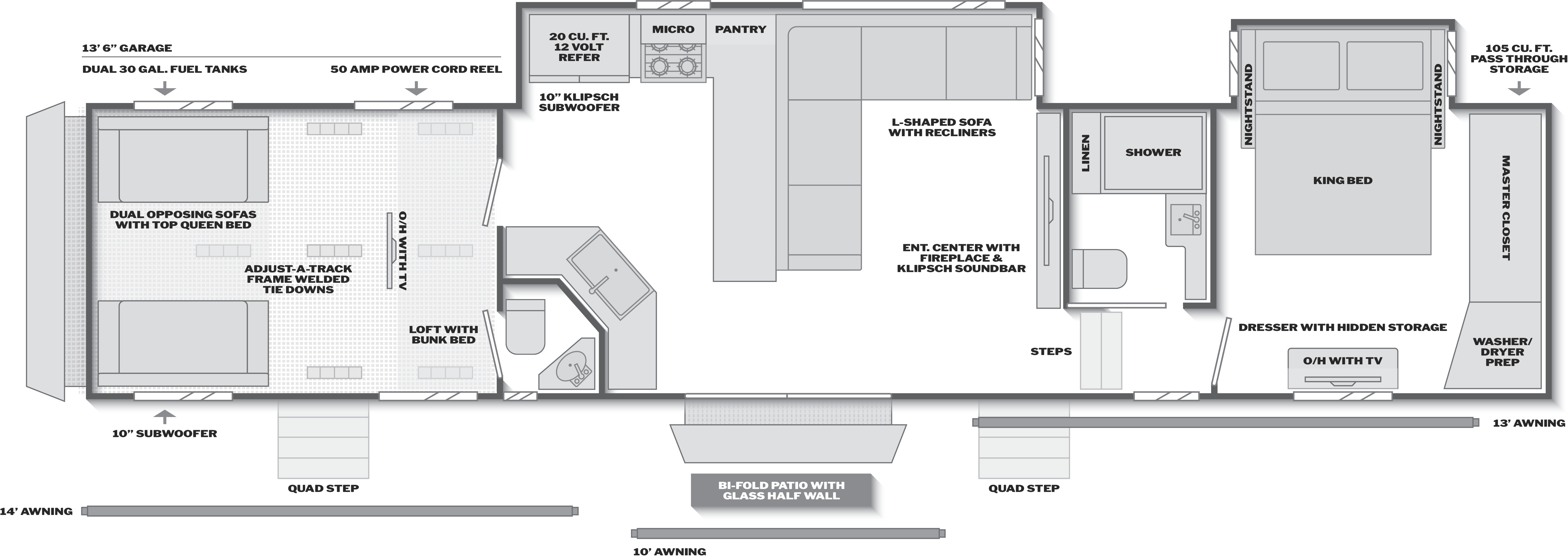 Raptor 444 floorplan
