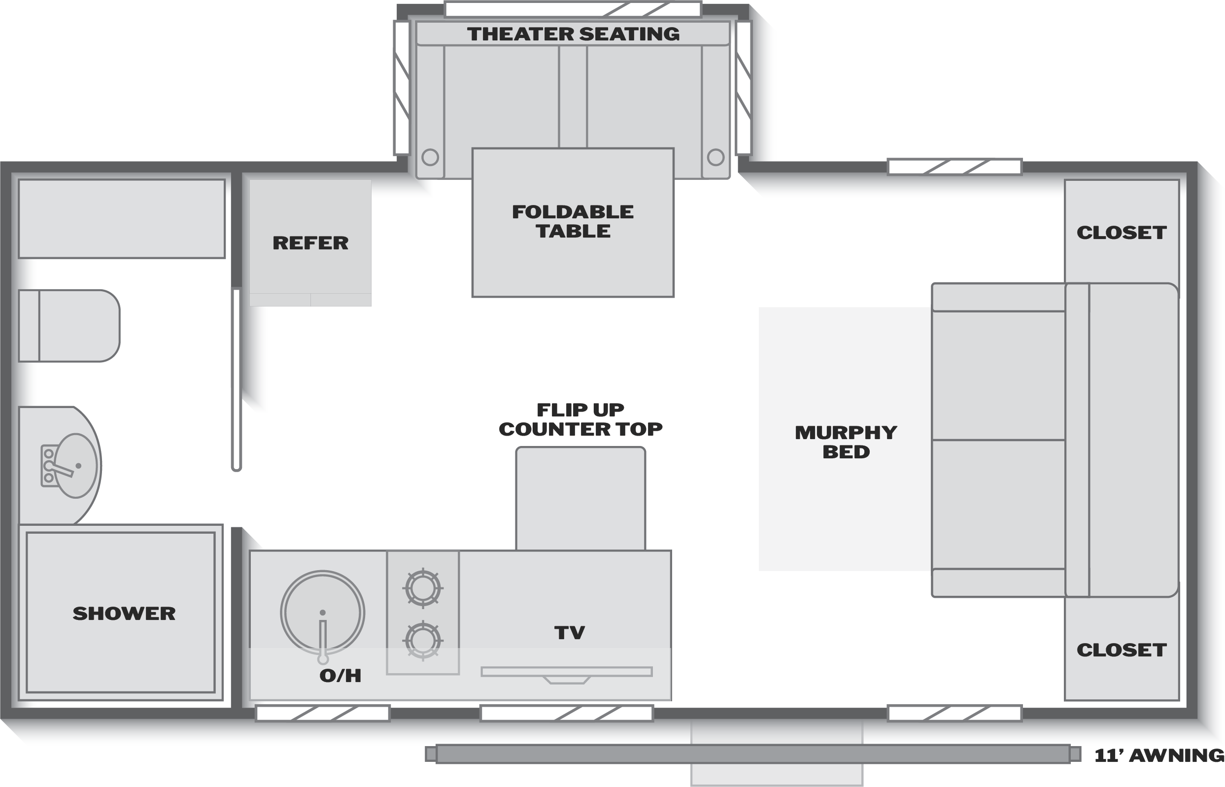 Sprout 18RBS floorplan