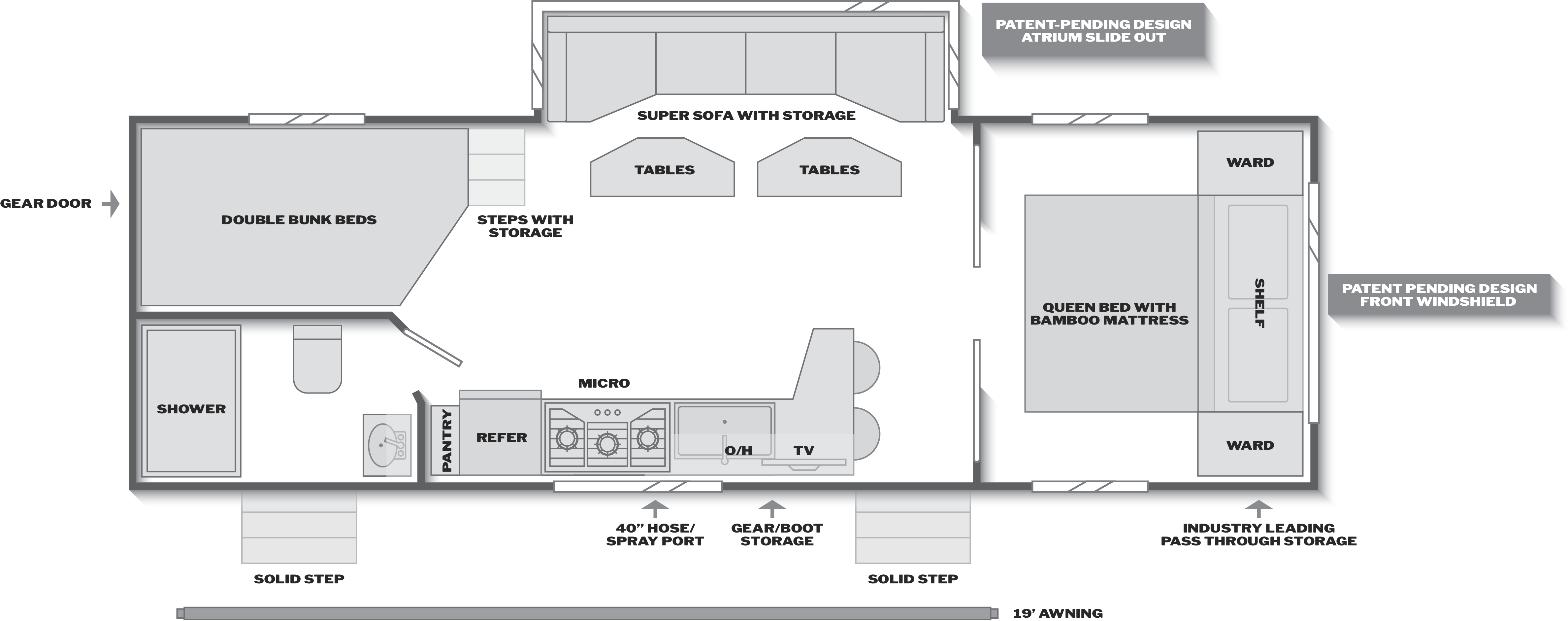 Walkabout 26MAX floorplan